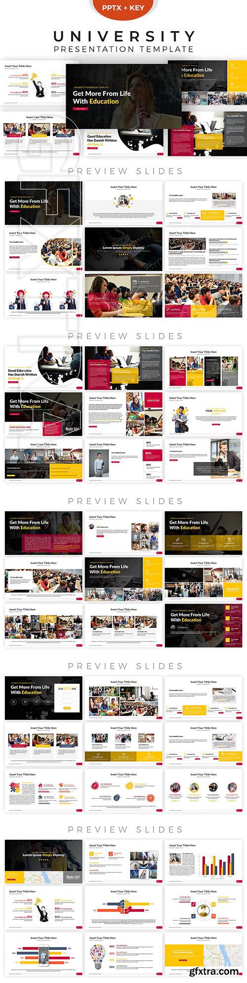 CreativeMarket - University Presentation Template 2849845