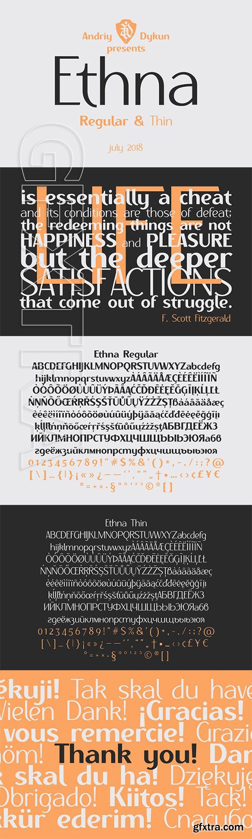 CreativeMarket - Ethna regular & thin 2713802