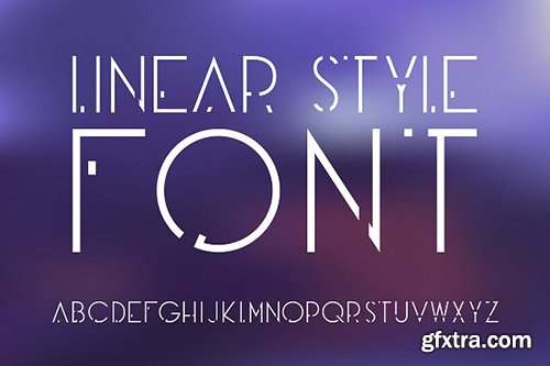 CreativeMarket - Linear OTF font Futuristic style 1916408