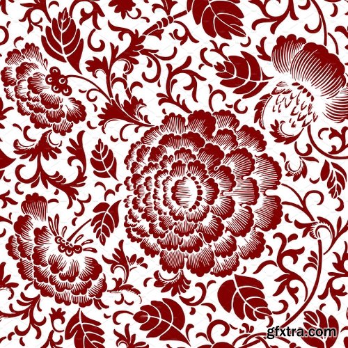 CreativeMarket 1,440 Floral Patterns in 60 Colors 2572449