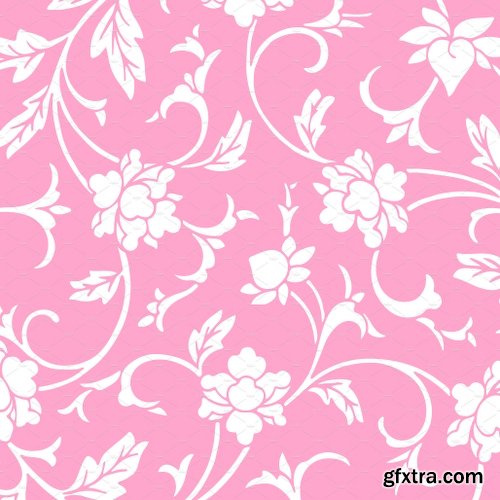 CreativeMarket 1,440 Floral Patterns in 60 Colors 2572449