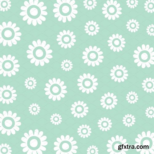 CreativeMarket 1,440 Floral Patterns in 60 Colors 2572449