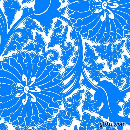 CreativeMarket 1,440 Floral Patterns in 60 Colors 2572449