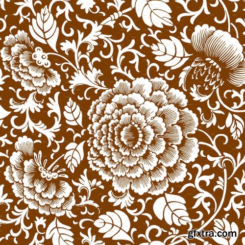 CreativeMarket 1,440 Floral Patterns in 60 Colors 2572449