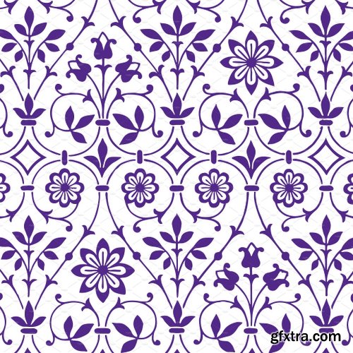 CreativeMarket 1,440 Floral Patterns in 60 Colors 2572449