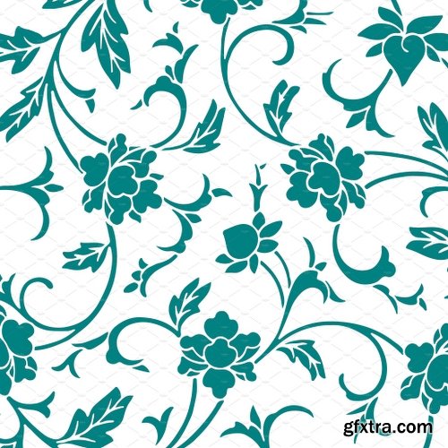 CreativeMarket 1,440 Floral Patterns in 60 Colors 2572449