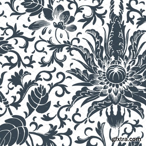 CreativeMarket 1,440 Floral Patterns in 60 Colors 2572449