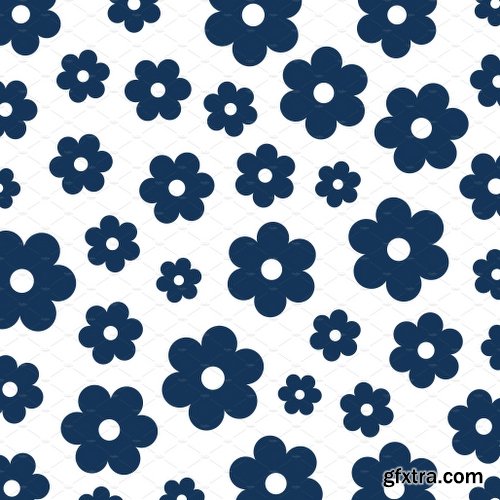 CreativeMarket 1,440 Floral Patterns in 60 Colors 2572449