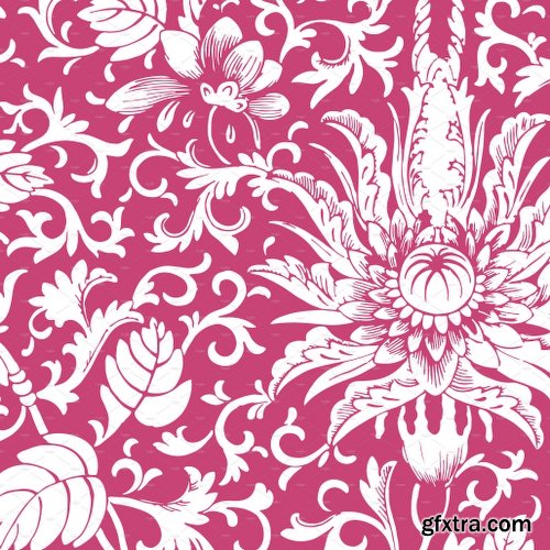 CreativeMarket 1,440 Floral Patterns in 60 Colors 2572449