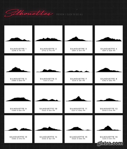 CreativeMarket Retro Landscape Kit 2572834