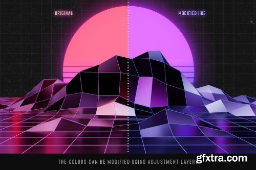 CreativeMarket Retro Landscape Kit 2572834