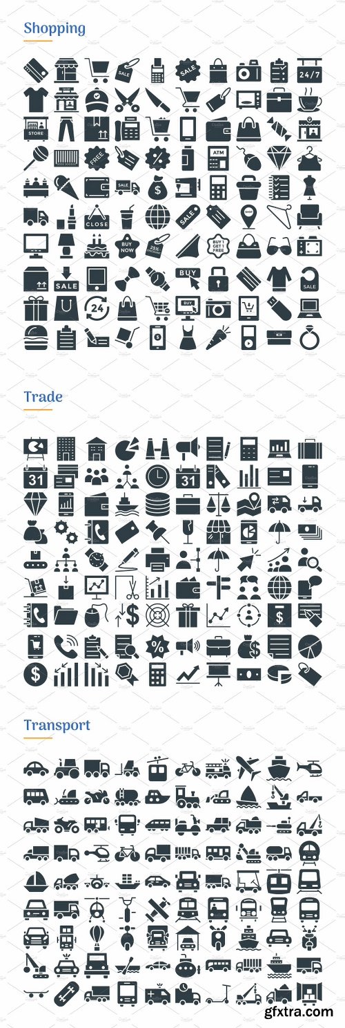 CreativeMarket 4830 Glyph Icons 2202738