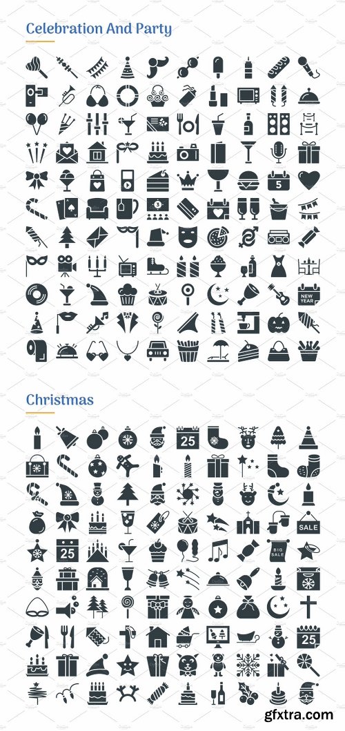 CreativeMarket 4830 Glyph Icons 2202738