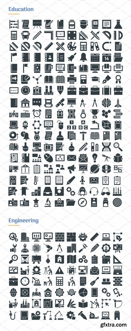 CreativeMarket 4830 Glyph Icons 2202738