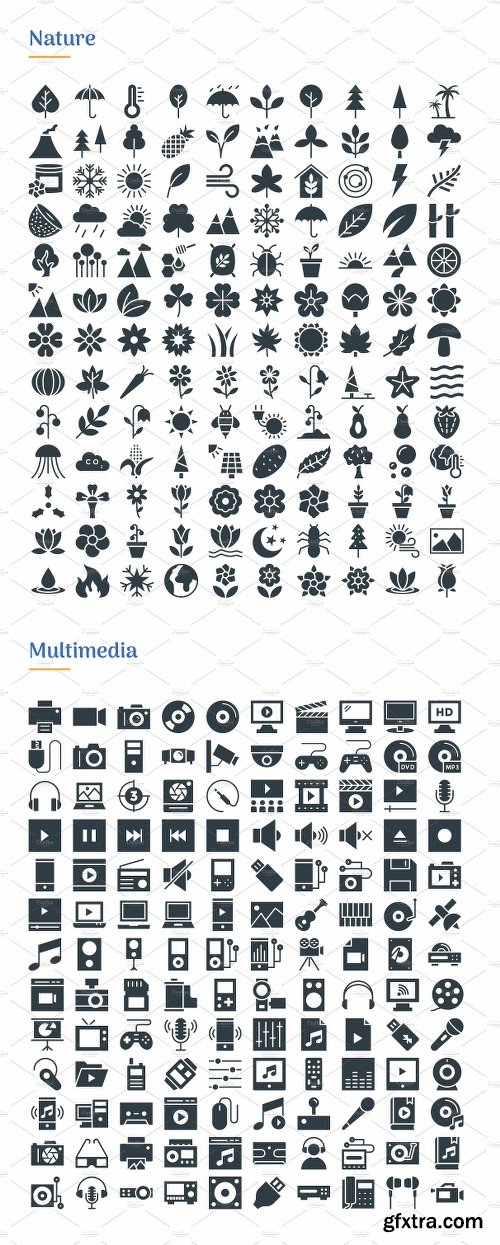 CreativeMarket 4830 Glyph Icons 2202738