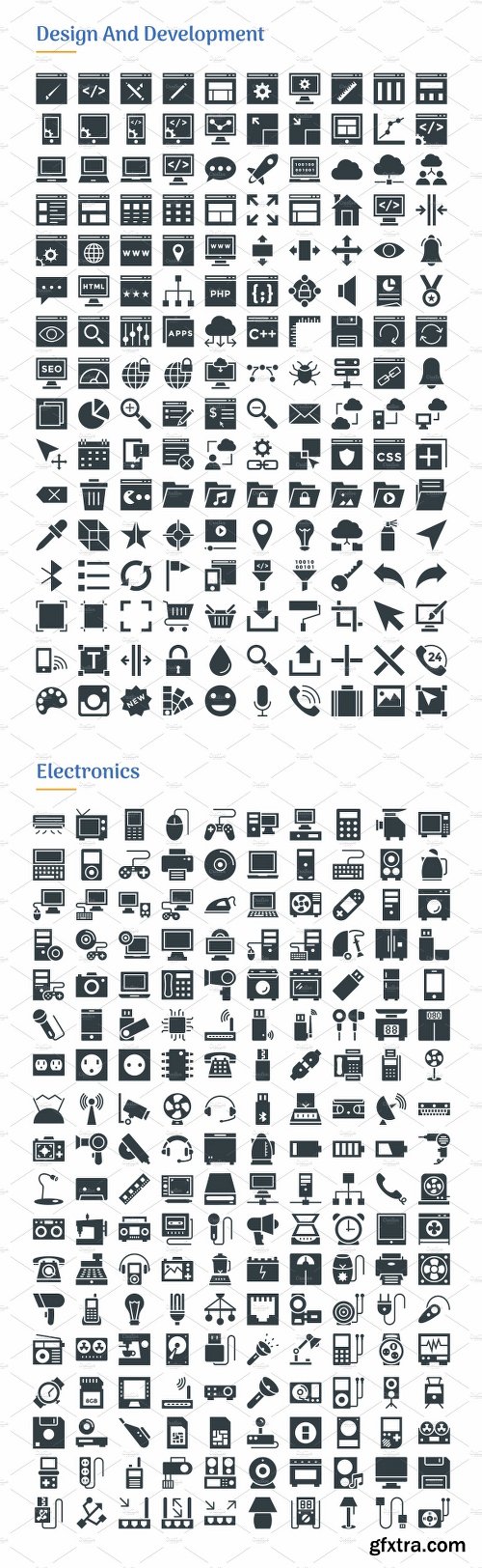 CreativeMarket 4830 Glyph Icons 2202738