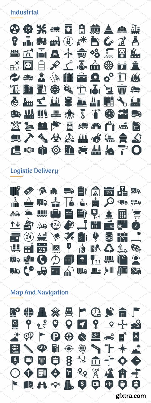 CreativeMarket 4830 Glyph Icons 2202738