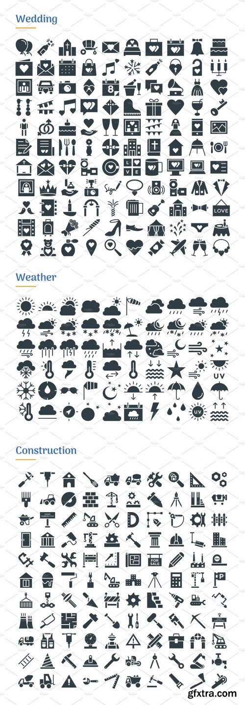 CreativeMarket 4830 Glyph Icons 2202738