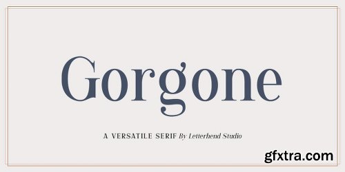 GorgoneFont Family - 4 Fonts