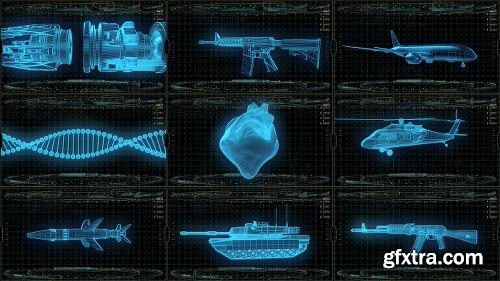 Videohive Sci-fi Interface HUD Package 3 22236281