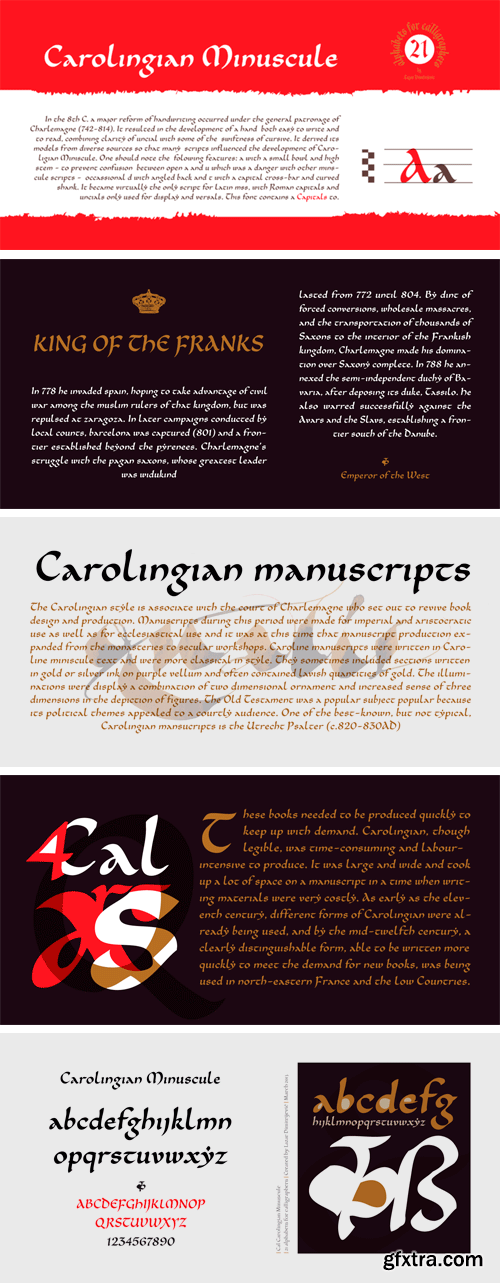 Cal Carolingian Minuscule Font Family