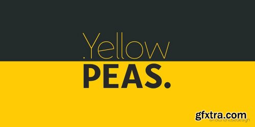 Yellow Peas Font Family - 4 Fonts