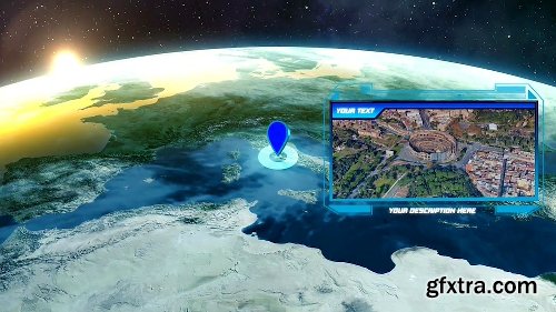 Videohive Zoom On Earth And Logo Reveal V2 22001651