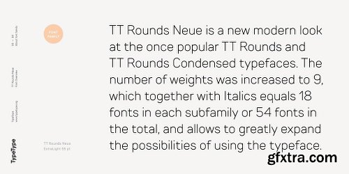 TT Rounds Neue Font Family - 54 Fonts