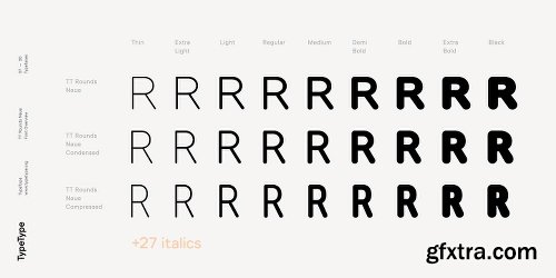 TT Rounds Neue Font Family - 54 Fonts