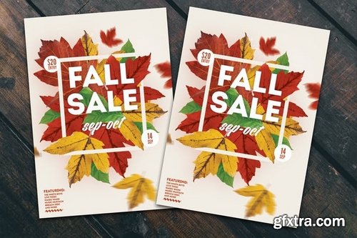 Fall Sale Flyer Poster