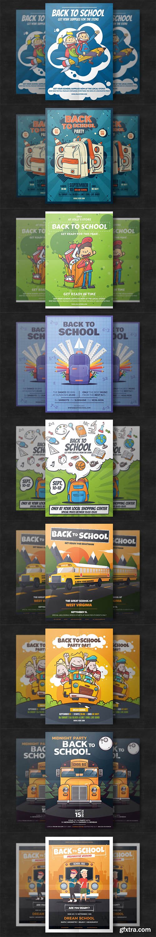 10 Back To School Flyer Templates