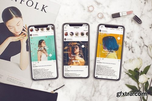 Animated Instagram Stories Template