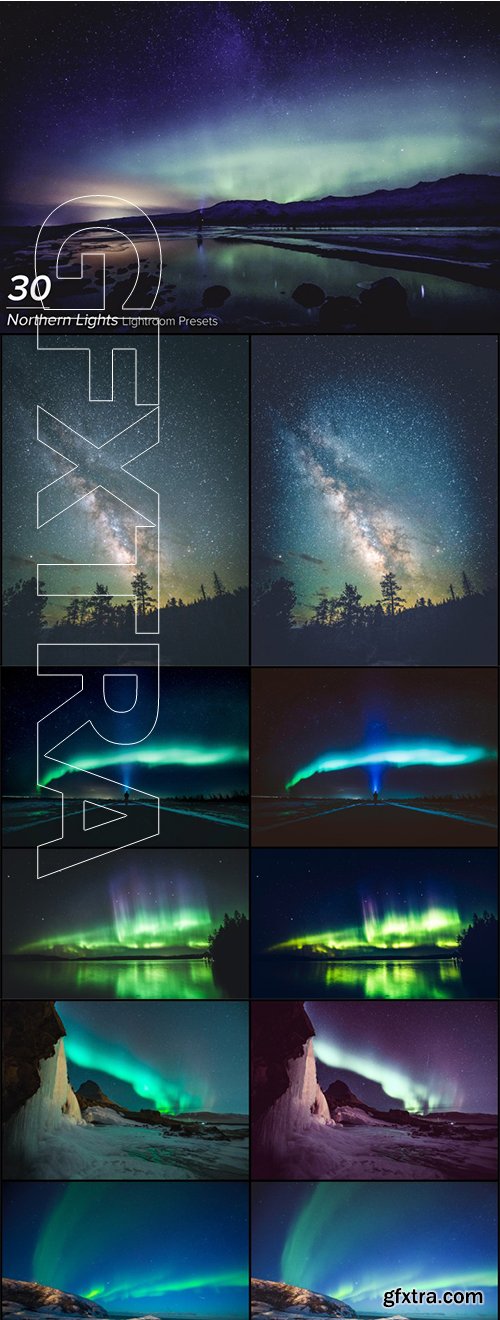 30 Northern Lights Lightroom Presets