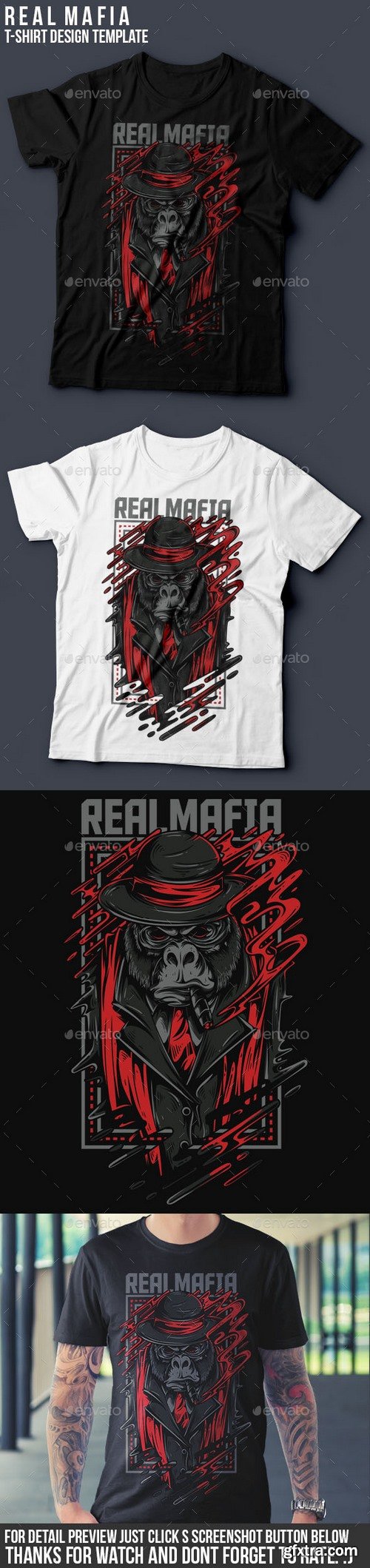 Graphicriver - Real Mafia T-Shirt Design 16272425