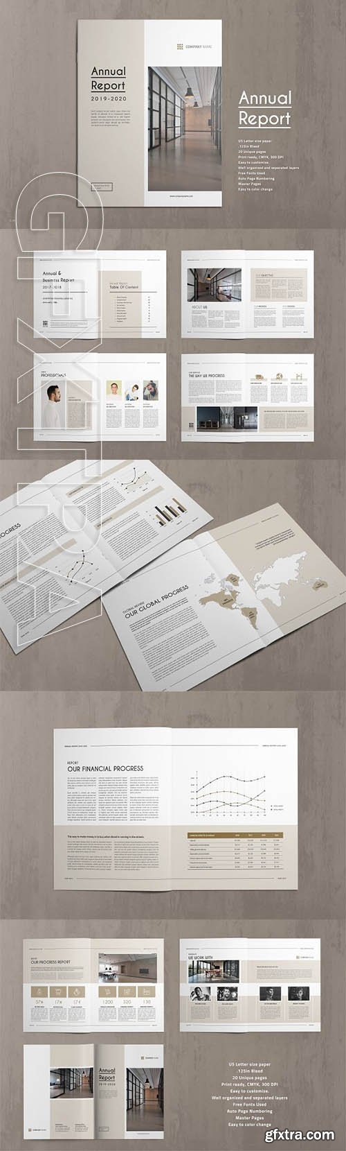 CreativeMarket - Annual Report Template 2766541