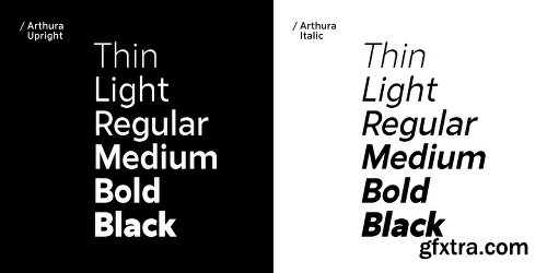 Arthura Font Family - 12 Fonts