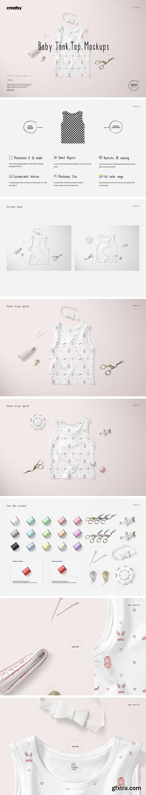 CM - Baby Tank Top Mockup Set 2410504