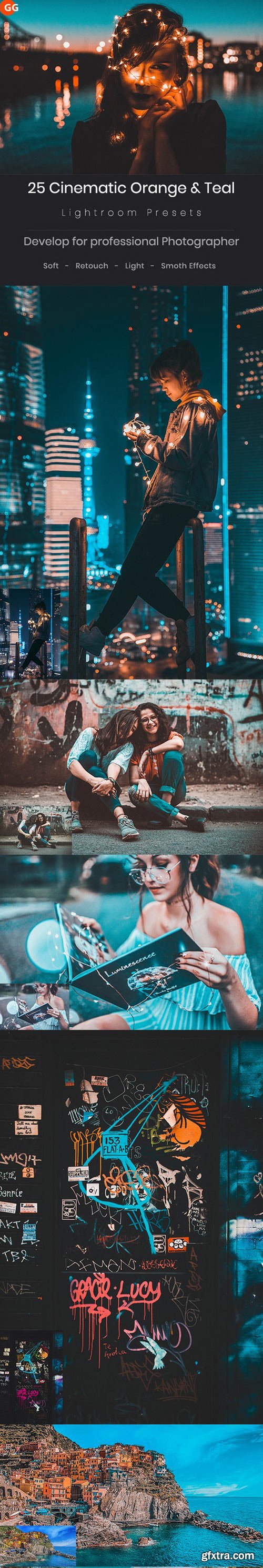 Graphicriver 22244292 25 Cinematic Orange Teal Look Lightroom Preset