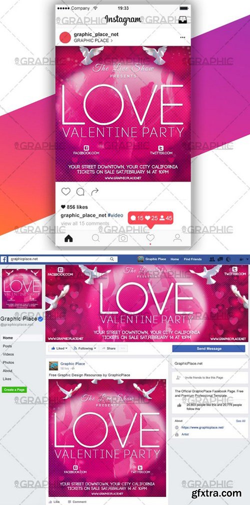 VALENTINE PARTY &ndash; SOCIAL MEDIA VIDEO TEMPLATE