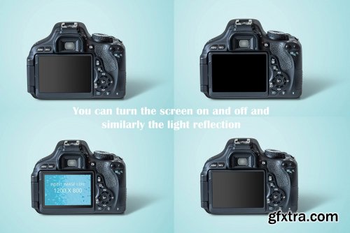 CreativeMarket DSLR Camera MockUp 2501613