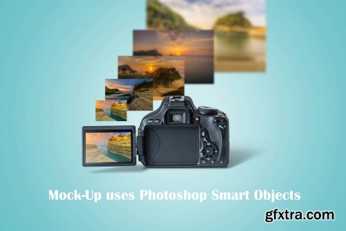 CreativeMarket DSLR Camera MockUp 2501613