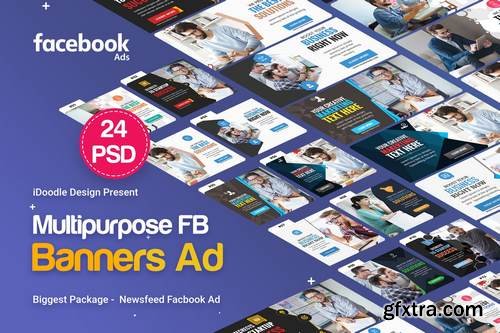 NewsFeed Multipurpose Banners Ad - 24 PSD