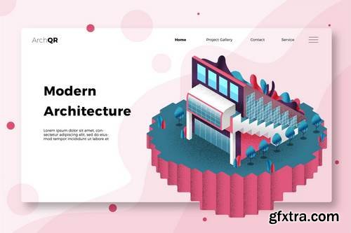 Modern Architecture - Banner & Landing Page