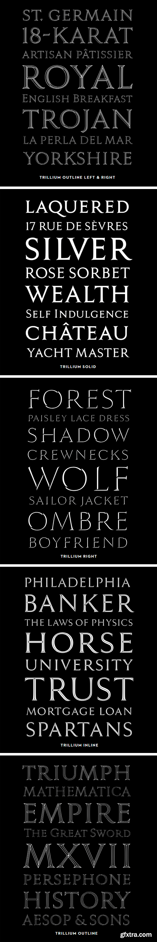 Trillium Font Family