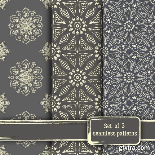 Business card Indian ethnic ornament pattern mandala flyer image a banner 25 EPS