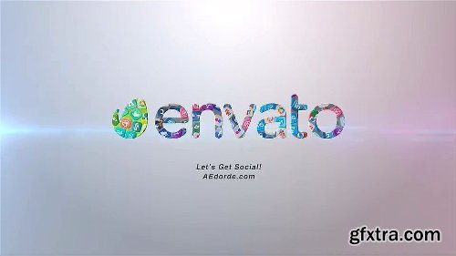 Videohive Falling Social Icons - Logo reveal 7891706