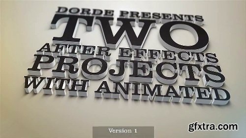 Videohive Kinetic Typography - 3D Lyrics - Two AE Projects 4409665