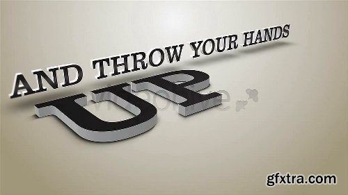 Videohive Kinetic Typography - 3D Lyrics - Two AE Projects 4409665