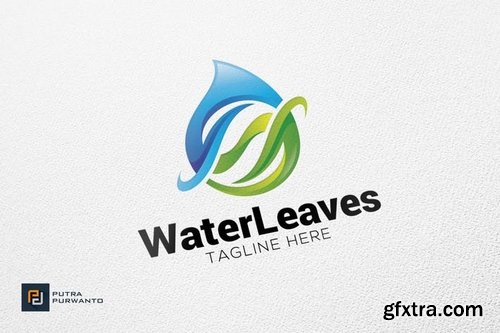 Water Leaves - Logo Template