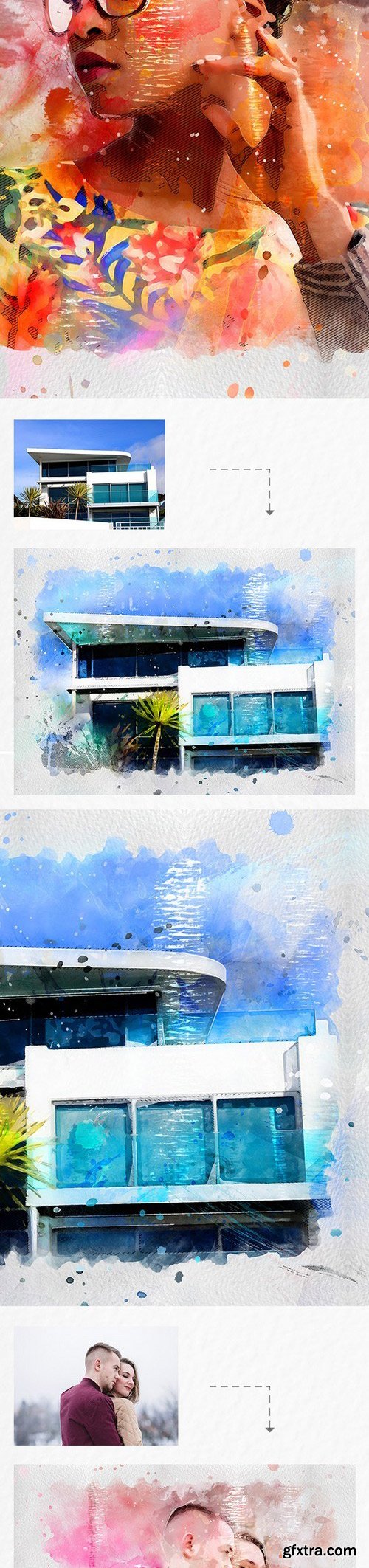 Graphicriver - Premio 2 Watercolor Photoshop Action 22256947